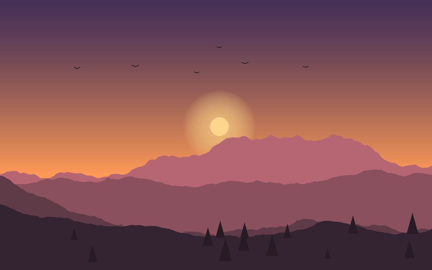 Landschaftsillustration