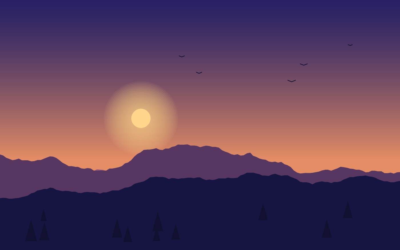 Landschaftsillustration