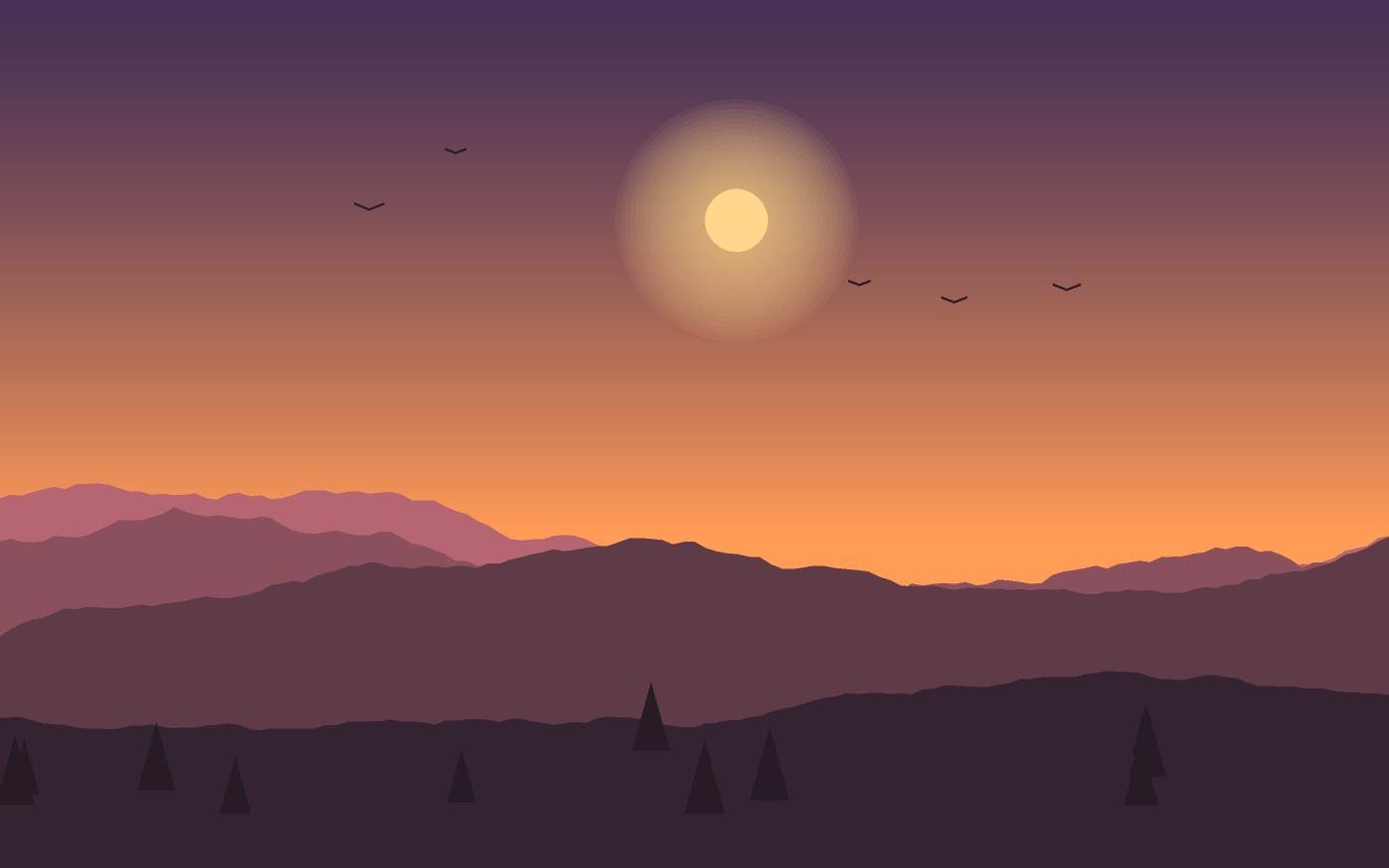 Ilustración de un paisaje