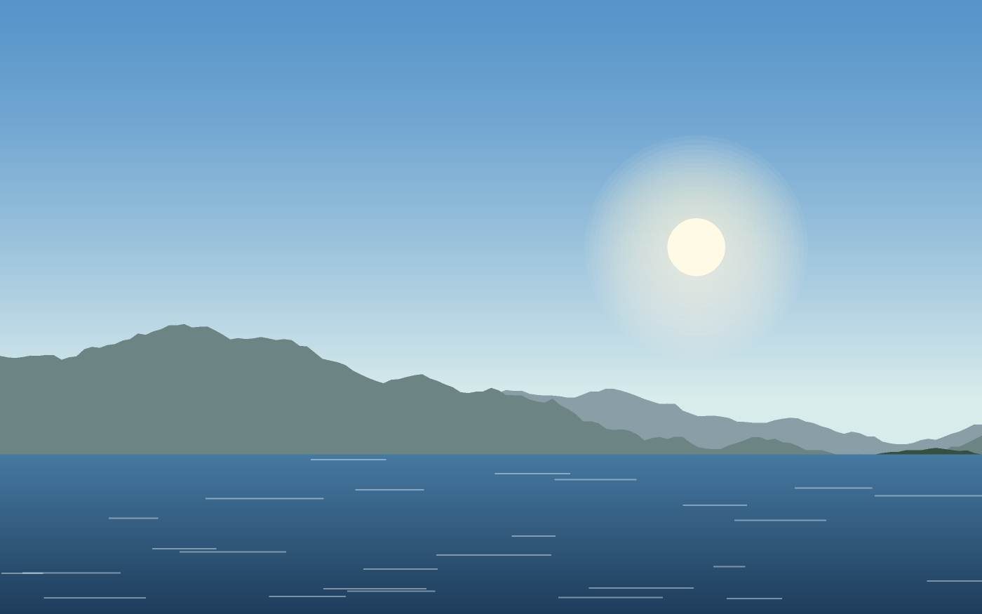 Illustrazione di un paesaggio