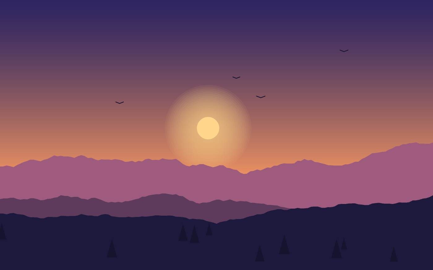 Landschapsillustratie
